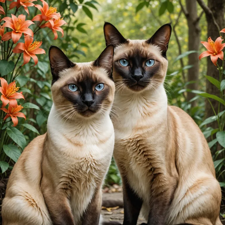 Погружение в мир изящных питомцев: Сиамская и тайская кошка